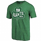 Men's New York Giants St. Patrick's Day Green Short Sleeve T-Shirt FengYun,baseball caps,new era cap wholesale,wholesale hats